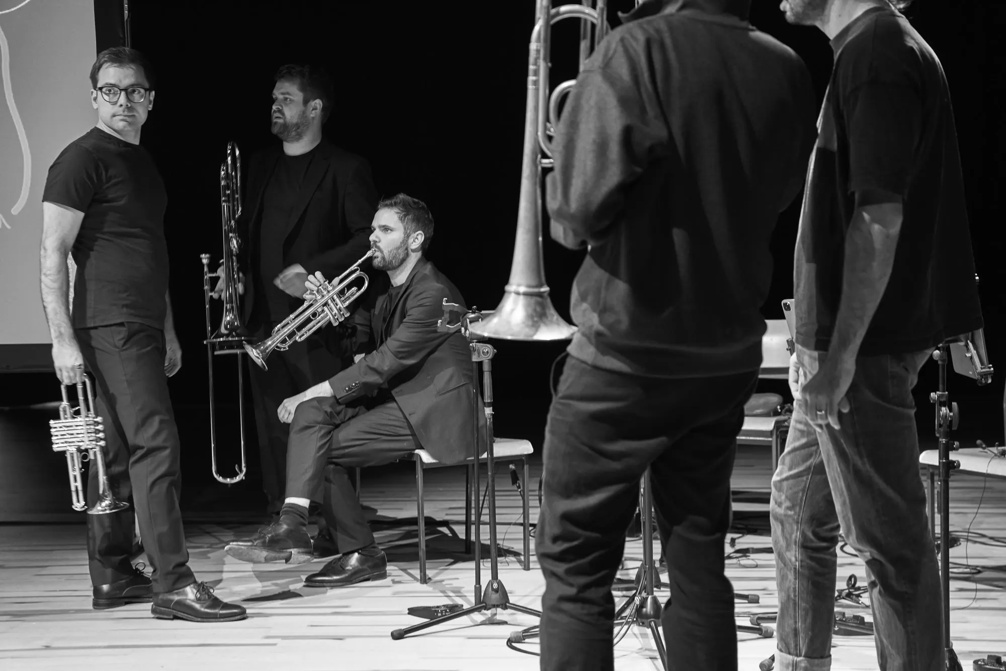 TETRA BRASS during rehearsal